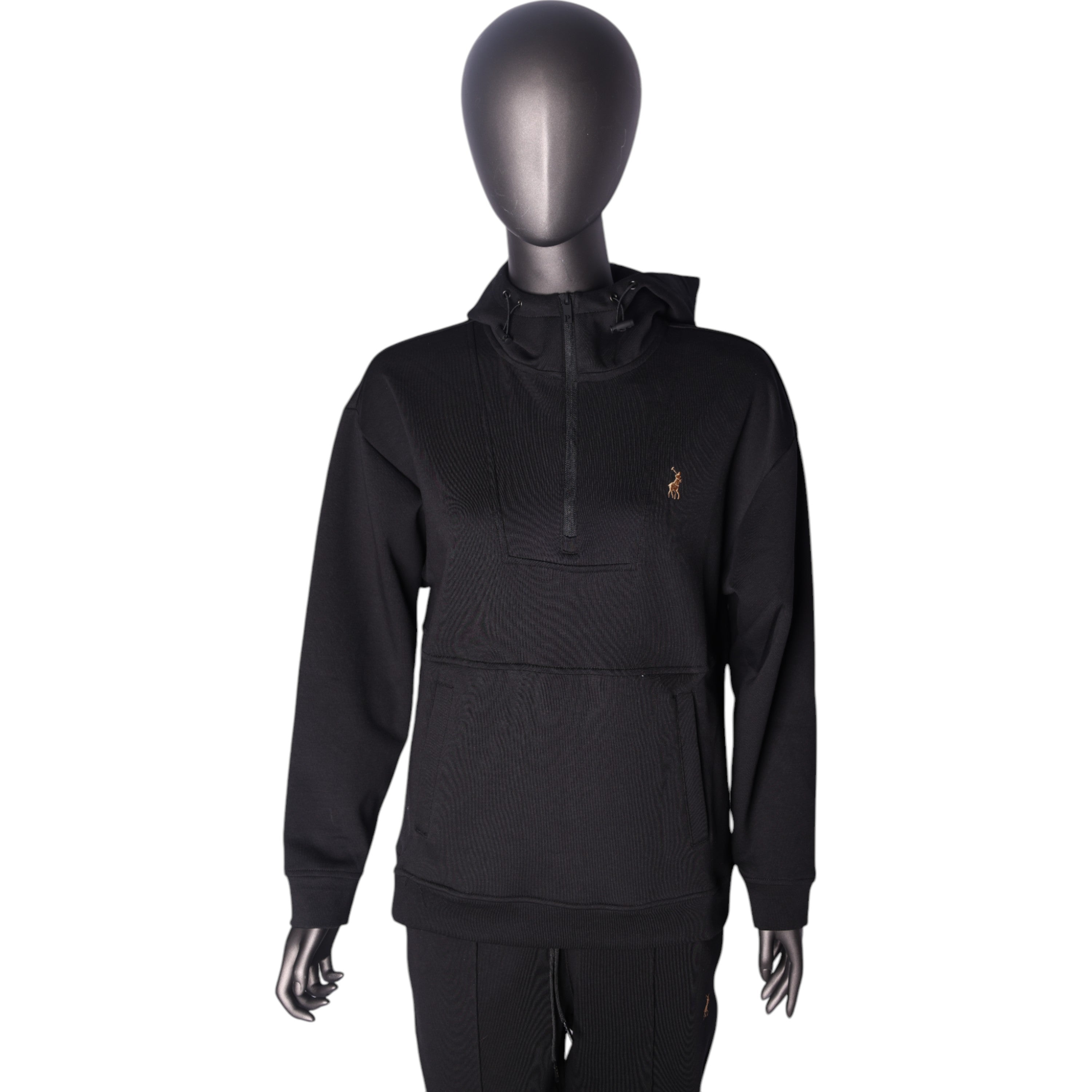 Polo Sweater Robyn Quarter Zip Black